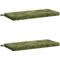 vidaXL Bankkussens SOEST 2 st 100% Polyester Blad Design