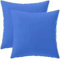 vidaXL Kussensloop 2 st HEERLEN Koninklijk Blauw 40 x 40 cm Polyester