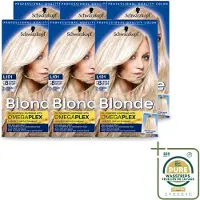 Schwarzkopf 6 x - Haarverf - Blonde Platinum Blond L101 - Wasstrips - Platinablonde Haarkleur - Haarverf - Haaroplichting - Haarverf Met Olie - Haarverf Voor Middenblond