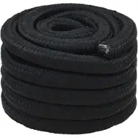 vidaXL Multifunctioneel touw 50 mm 5 m Zwart PP