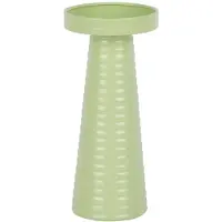 Present Time Kandelaar Catania Ribbed - Zachtgroen - 11x11x24.5cm - Scandinavisch - Metaal