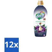Dreft 12 x – Wasverzachter – Ultimate Care Intense Dark – 40 Wasbeurten - Wasverzachter - Kleurbescherming - Collageen - Wasgoed Verzorgen - Anti-aging Was