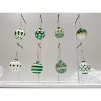 Alessi Delight-8-Kleine Kerstballen-Set-Groen-Nika Zupanc