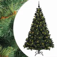 vidaXL - Kunstkerstboom - met - Ballen - 180 - cm - 300 - LED's - Warmwit