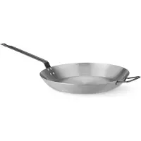 Hendi koekenpan - koolstofstaal - met schuine wanden - diameter 36 cm, hoogte 14 cm - grijs - voor aanbraden en sauteren op alle warmtebronnen