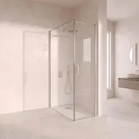 FortiFura Galeria Douchecabine - 60x120x200cm - profiel veiligheidsglas - antikalk - chroom SW1122467/SW797917/SW797904