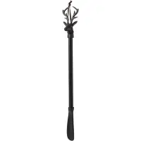 J-Line Schoenlepel hert - aluminium - zwart