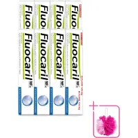 FLUOCARIL 12 x - Tandpasta - Met Fluoride - 75 ml - Bulkverpakking - Fluoride tandpasta - Douchemop - Tanden beschermen