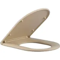 Qeramiq Dely Zitting - softclose - quickrelease - slim - mat beige E13/A15 thin seat beige