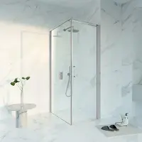 FortiFura Galeria Douchecabine - 70x100x200cm - Profiel veiligheidsglas - anti kalk - geborsteld RVS PVD SW1122475/SW797915/SW797908