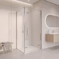 FortiFura Galeria Douchecabine - 90x80x200cm - profiel veiligheidsglas - antikalk - chroom SW1122485 SW797914 SW797904