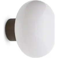 New Works Wandlamp Karl-Johan, dimbaar, zwart, Badkamer, Steen, Design, Wandlamp