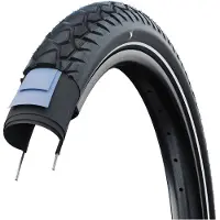 Schwalbe 60-622 Hybrid AL GROUNDER, met stalen karkas, E-50, Addix Green, zwart-reflecterend