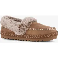 SKECHERS BOBS COZY KISS Dames Sloffen - Chestnut