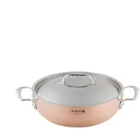 De Buyer Staal Prima Matera Koperen/gebogen Steelpan 28 Cm