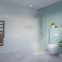 FortiFura Galeria Inloopdouche - mat glas - 160x200cm - 8mm - nano - blind inbouw profiel SW797932 SW1102415