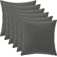 vidaXL Kussen met kussen HEERLEN 6 st Antraciet Polyester