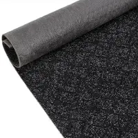 ANRO Loper Melbourne Zwart 200x100cm – Schoonloopmat Gangloper Vuilvangmat Antislip Op Maat Binnen