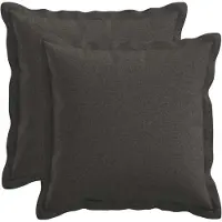 vidaXL Kussen met kussen HOUTEN 2 st Donkergrijs Faux Linnen