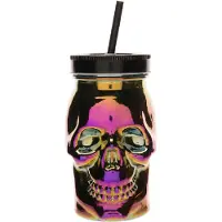 Cosy & Trendy Drinkbeker Skull Mt Rietje 9x9xh15cm