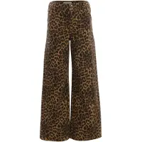 LOOXS Wide leg denim leopard voor meisjes in de kleur