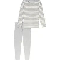 Schiesser Pyjama zilvergrijs