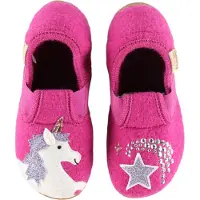 Living Kitzbühel Pantoffels - Wol - Heel Fuchsia m. Eenhoorn - - 31 - Pantoffels