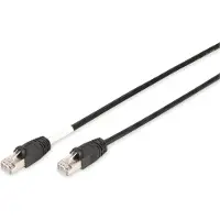 Digitus DK-1644-100/BL-OD RJ45 Netwerkkabel, patchkabel CAT 6 S/FTP 10.00 m Zwart UV-bestendig, Verdraaide paren 1 stuk
