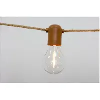 Newgarden Allegra LED solarlichtketting jute kabel, bruin / roest, Kunststof