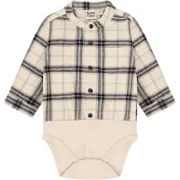 Hust & Claire Rompertje/body 'Bertil' beige / bruin / mintgroen
