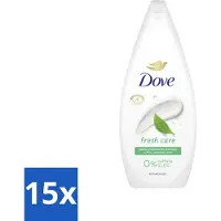 Dove 15 x Douchecrème - Fresh Care - 720 ml - Douchecrème - Huidverzorging - Hydratatie - Zachte Huid - Droge Huid