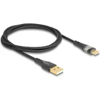 DeLOCK 80760 USB-kabel USB 2.0 USB-A stekker, USB-C stekker 1.00 m Zwart