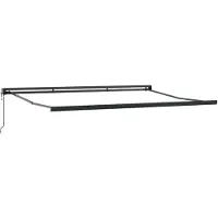 vidaXL Markies, antraciet, 5 x 3 meter, metaal
