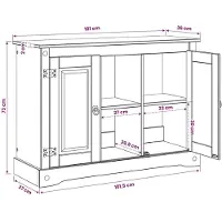 vidaXL Aquarium Stand CORONA Wit en Bruin 101,5 x 37 x 73 cm 300 kg