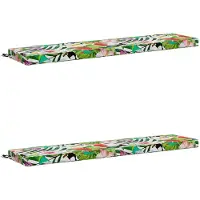 vidaXL Bankkussens SOEST 2 st 100% Polyester Meerkleurig