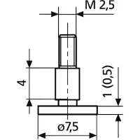 Mahr Schotelmeetinsert 7,5x1,0mm