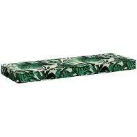 vidaXL 1-delig Bankkussen VUGHT 100% Polyester Bladpatroon