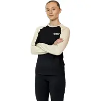 Liiteguard Merino Hybrid Long Sleeve, dames, zwart/beige