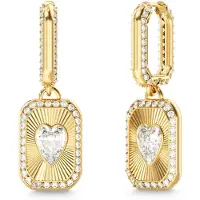 GUESS Oorbellen 'CRYSTAL LOVE' goud / transparant
