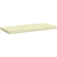 vidaXL 1-delig Bankkussen VUGHT 100% Polyester Crèmekleurig