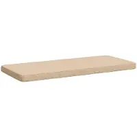 vidaXL 1-delig Bankkussen VUGHT 100% Polyester Crèmekleurig