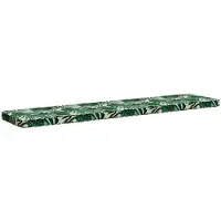 vidaXL 1-delig Bankkussen VUGHT 100% Polyester Bladpatroon