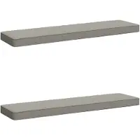 vidaXL 2-delige Bankkussens VUGHT 2 st 100% Polyester Grijs