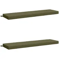 vidaXL Bankkussens SOEST 2 st 100% Polyester Olijfgroen