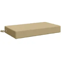 vidaXL Rugkussen SOEST 100% Polyester Beige 70 x 40 x 10 cm