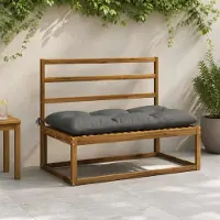 vidaXL Bankkussens VIANEN 2 st 100% Polyester Grijs 130 x 60 x 12 cm