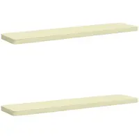 vidaXL 2-delige Bankkussens VUGHT 2 st 100% Polyester Crèmekleurig