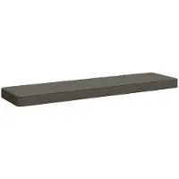 vidaXL 1-delig Bankkussen VUGHT 100% Polyester Grijs 120 x 30 x 5 cm
