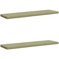 vidaXL 2-delige Bankkussens VUGHT 2 st 100% Polyester Lichtgroen
