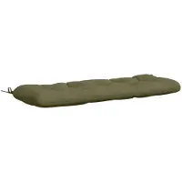 vidaXL Bankkussen VIANEN 100% Polyester Olijfgroen 110 x 40 x 12 cm